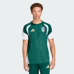 Koszulka treningowa Włochy 26 Tiro. Zielone t-shirty sportowe męskie Adidas, bez ramiączek, do piłki nożnej, climacool (adidas). Za 239.00 zł.