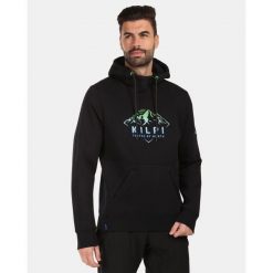 Męska bawełniana bluza z kapturem Kilpi NORTHEN-M. Czarne bluzy z kapturem męskie Kilpi, m, z bawełny. Za 318.77 zł.