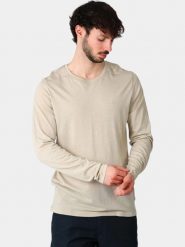 T-shirt Męski Fjallraven Abisko Wool LS M. Brązowe t-shirty męskie Fjällräven, m, bez wzorów, z materiału, bez kołnierzyka. Za 375.15 zł.