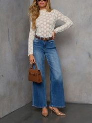 LA Angels Bluzka w kolorze kremowym rozmiar: S. Brązowe bluzki damskie LA Angels, s, bez wzorów, z koronki, bez kołnierzyka, bez ramiączek. Za 126.99 zł.