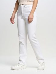 BIG STAR Dżinsy - Slim fit - w kolorze białym rozmiar: W28/L30. Białe jeansy damskie Big Star, z podwyższonym stanem. Za 136.13 zł.