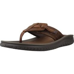 Sandały CLARKS WESLEY SUN Brązowy. Brązowe sandały męskie Clarks, ze skóry, bez zapięcia. Za 243.99 zł.
