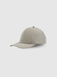 4F Czapka z daszkiem strapback uniseks - szara XS/S (56cm). Szare czapki z daszkiem damskie 4f, bez wzorów. Za 69.99 zł.