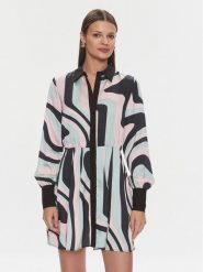 Silvian Heach Sukienka koszulowa Mini GPP24333VE Kolorowy Regular Fit. Sukienki damskie Silvian Heach, bez wzorów, z syntetyku, bez kołnierzyka, bez ramiączek, mini, koszulowe. Za 379.99 zł.