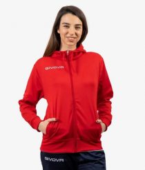 Bluza sportowa Givova Polarfleece 500 czerwona. Czerwone bluzy sportowe damskie Givova, m, bez wzorów, z materiału, bez ramiączek, długie, z kapturem. Za 105.11 zł.