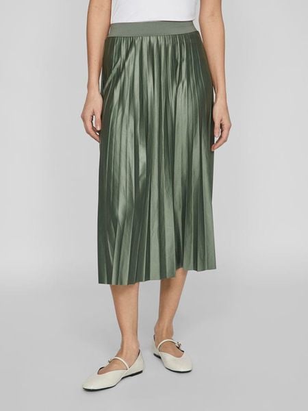 Vila Spódnica w kolorze zielonym rozmiar: XL. Zielone spódniczki damskie Vila, xl, bez wzorów, z podwyższonym stanem, midi, proste. Za 84.21 zł.