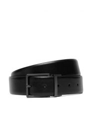 Calvin Klein Pasek Square Buckle Smooth Adj LV04D7147G Czarny. Czarne paski męskie CALVIN KLEIN, bez wzorów, ze skóry. Za 249.99 zł.