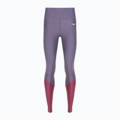 Legginsy do biegania damskie Mizuno BG3000. Fioletowe legginsy sportowe damskie Mizuno, l, bez wzorów, z elastanu, do biegania. Za 139.99 zł.