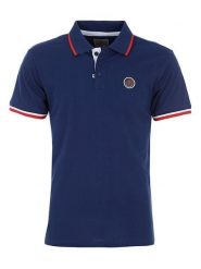 Peak Mountain Koszulka polo "Cody" w kolorze granatowym rozmiar: L. Niebieskie koszulki polo męskie Peak Mountain, l, z aplikacjami, z bawełny, bez ramiączek. Za 78.99 zł.