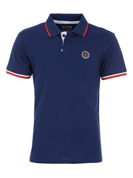 Degré Celsius Koszulka polo "Cody" w kolorze granatowym rozmiar: L. Niebieskie koszulki polo męskie Degré Celsius, l, z aplikacjami, z bawełny, bez ramiączek. Za 81.95 zł.