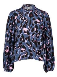 YAS Bluzka w kolorze niebiesko-czarnym rozmiar: 40. Czarne bluzki damskie YAS, bez wzorów, z wiskozy, bez kołnierzyka, bez ramiączek. Za 137.42 zł.