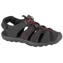 Sandały Campus Carlit Sandal CM0109122260 czarne. Czarne sandały męskie z materiału, bez zapięcia. Za 298.63 zł.