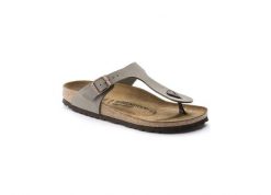 Japonki damskie Birkenstock Gizeh. Szare kapcie damskie Birkenstock, z materiału. Za 329.00 zł.