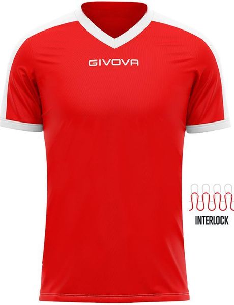 Koszulka piłkarska dla dorosłych Givova Revolution Interlock. Białe topy sportowe damskie Givova, m, bez wzorów, z materiału, bez ramiączek. Za 32.50 zł.