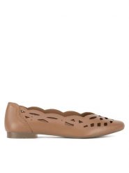 Lasocki Baleriny RST-KAJA-35 Brązowy. Brązowe baleriny damskie Lasocki, bez wzorów, ze skóry, bez obcasa. Za 135.99 zł.