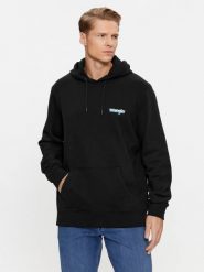 WRANGLER HOODIE MĘSKA BLUZA Z KAPTUREM WASHED BLACK 112343376 W658018282. Czarne bluzy z kapturem męskie Wrangler, m. Za 179.99 zł.