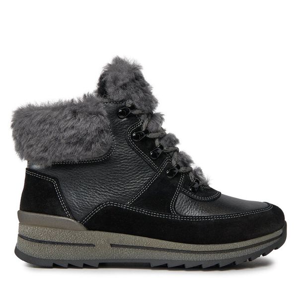 Trzewiki Ara. Czarne botki damskie Ara, bez obcasa, na płaskiej podeszwie, bez zapięcia. Za 549.99 zł.