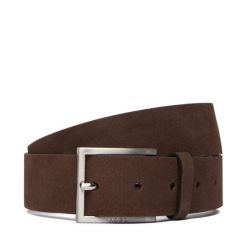 Pasek Męski HUGO. Brązowe paski męskie Hugo, bez wzorów. Za 229.99 zł.