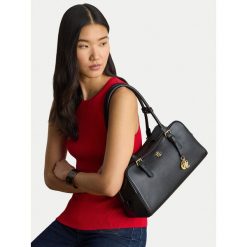 Torebka LAUREN RALPH LAUREN. Czarne torebki klasyczne damskie Lauren Ralph Lauren, bez wzorów, bez dodatków. Za 1,798.99 zł.