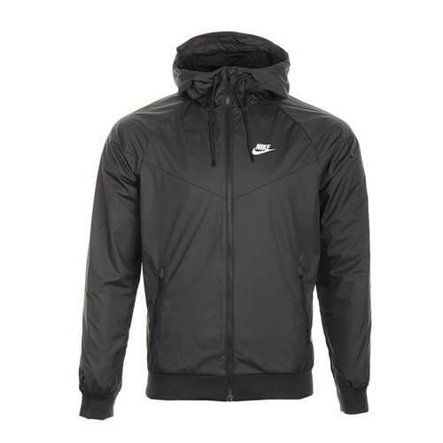 Kurtka uniwersalna męska Nike M Nsw Windrunner. Czarne kurtki treningowe męskie Nike, l, bez wzorów, z syntetyku, do biegania. Za 511.00 zł.