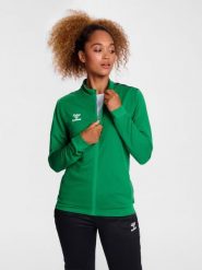 Damska bluza dresowa z poliestru zapinana na zamek Hummel Authentic. Zielone bluzy sportowe damskie HUMMEL, xs, bez wzorów, z dresówki, bez ramiączek, bez kaptura. Za 212.45 zł.