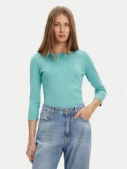 United Colors Of Benetton Bluzka 3GA2E16A1 Zielony Regular Fit. Zielone bluzki damskie United Colors Of Benetton, m, bez wzorów, z bawełny, bez ramiączek. Za 79.99 zł.