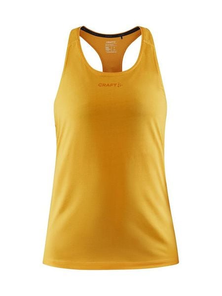 Craft Top sportowy "ADV Essence" w kolorze żółtym rozmiar: XS. Żółte topy damskie Craft, xs, bez wzorów, z materiału, bez ramiączek. Za 68.95 zł.