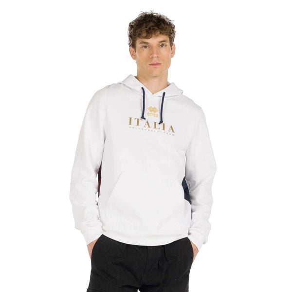 Kurtka Errea Naz. Italia Volley Mick Ad Bluza Z Kapturem Dorośli. Białe bluzy sportowe męskie ERREA, m, bez wzorów, z bawełny, do siatkówki. Za 398.99 zł.