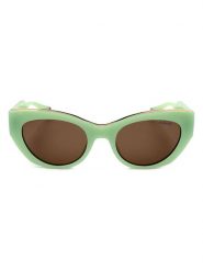 Polaroid Damskie okulary przeciwsłoneczne w kolorze zielono-jasnobrązowym rozmiar: 50. Brązowe okulary przeciwsłoneczne damskie Polaroid. Za 100.99 zł.