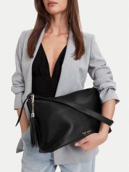 Nine West Torebka CEO-PRINCE STAR-LDA9530 Czarny. Czarne torebki klasyczne damskie Nine West, bez wzorów, ze skóry, bez dodatków. Za 229.99 zł.