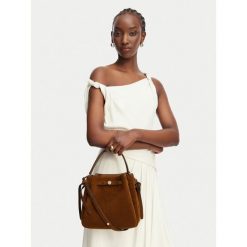 Torebka Tory Burch. Brązowe torebki klasyczne damskie Tory Burch, bez wzorów, bez dodatków. Za 2,164.00 zł.