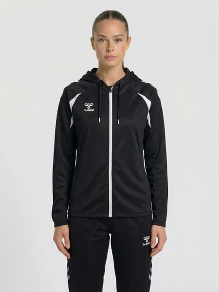Damska bluza dresowa z kapturem Hummel Core 2.0. Białe bluzy sportowe damskie HUMMEL, xl, bez wzorów, z dresówki, bez ramiączek, długie, z kapturem. Za 266.00 zł.