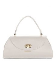 Mia Tomazzi Skórzana torebka "Bardelli" w kolorze beżowym - 33 x 15,5 x 15 cm rozmiar: onesize. Brązowe torebki klasyczne damskie Mia Tomazzi, bez wzorów, z materiału, bez dodatków. Za 274.99 zł.