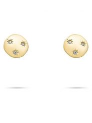 Tamaris Kolczyki-wkrętki z cyrkoniami rozmiar: onesize. Żółte kolczyki damskie Tamaris, z cyrkonią, ze stali. Za 86.99 zł.