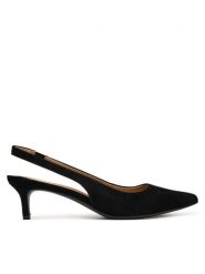 LAUREN RALPH LAUREN Szpilki Lolah II 802959263009 Czarny. Czarne szpilki Lauren Ralph Lauren, bez wzorów, ze skóry, bez obcasa. Za 689.99 zł.
