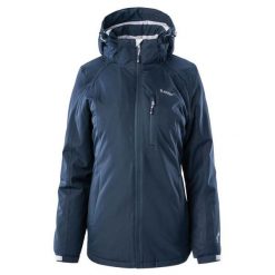 Kurtka damska ocieplana Hi-Tec Lady Orebro II - granatowa, Rozmiar L. Brązowe kurtki damskie Hi-tec, na zimę, l, bez wzorów. Za 239.99 zł.