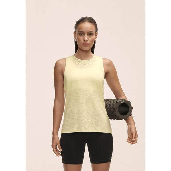 Damska Koszulka Sportowa Casall Soft Tank Top Fitness Joga. Żółte bluzki sportowe damskie Casall, bez wzorów, z lyocellu, bez ramiączek. W wyprzedaży za 159.00 zł.
