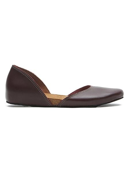 Comfortfusse Skórzane baleriny w kolorze bordowym rozmiar: 40. Czerwone baleriny damskie Comfortfusse, bez wzorów, bez obcasa. Za 245.38 zł.