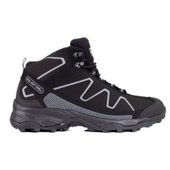 Wysokie sznurowane buty trekkingowe męskie DK czarne. Czarne buty trekkingowe męskie z materiału, bez zapięcia. Za 227.37 zł.