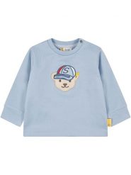 Steiff Bluza w kolorze błękitnym rozmiar: 74. Niebieskie bluzy i bluzki niemowlęce Steiff, bez wzorów, z bawełny, bez ramiączek, bez kaptura. Za 87.81 zł.