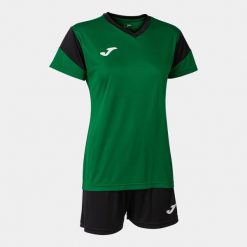 Zestaw piłkarski damski Joma Phoenix. Czarne spodnie dresowe damskie Joma, m, bez wzorów, z dresówki. W wyprzedaży za 130.65 zł.