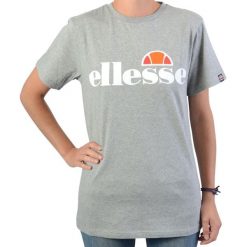 Koszulka treningowa damska Ellesse Albany. Szare bluzki sportowe damskie Ellesse, m, z bawełny, bez kołnierzyka, bez ramiączek. Za 79.84 zł.