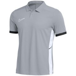 Koszulka męska Nike Dri-FIT Academy 25 SS Polo. Szare koszulki polo męskie Nike, m, z poliesteru, bez ramiączek, do piłki nożnej, dri-fit (nike). Za 134.99 zł.