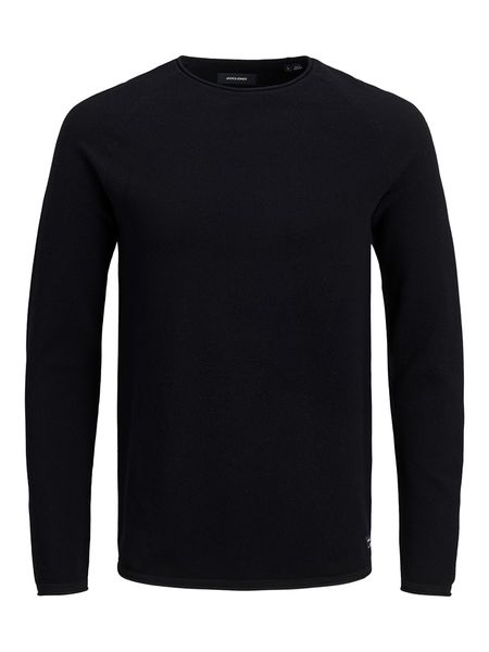 Jack & Jones Sweter "Hill" w kolorze czarnym rozmiar: XL. Czarne swetry męskie Jack & Jones, xl, bez wzorów, z bawełny, bez kołnierzyka. Za 82.64 zł.