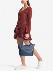 Lia Biassoni Skórzana torebka "Alserio" w kolorze niebieskim - 42 x 26 x 14 cm rozmiar: onesize. Niebieskie torebki klasyczne damskie Lia Biassoni, bez wzorów, z materiału, bez dodatków. Za 347.99 zł.