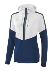 Erima Bluza "Squad" w kolorze biało-granatowym rozmiar: 42. Białe bluzy z kapturem damskie Erima. Za 127.35 zł.