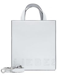 LIEBESKIND BERLIN Skórzana torebka "Paperbag S" w kolorze białym - 22 x 25 x 11 cm rozmiar: onesize. Białe torebki klasyczne damskie LIEBESKIND BERLIN, bez wzorów, z materiału, bez dodatków. Za 505.13 zł.