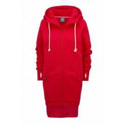 Bluza sportowa rozpinana z kapturem damska DEEP TRIP Luzak. Czerwone bluzy sportowe damskie DEEP TRIP, xs, bez wzorów, bez ramiączek, z kapturem. Za 389.00 zł.