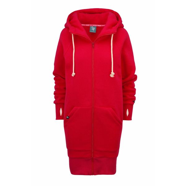 Bluza sportowa rozpinana z kapturem damska DEEP TRIP Luzak. Czerwone bluzy sportowe damskie DEEP TRIP, xs, bez wzorów, bez ramiączek, z kapturem. Za 389.00 zł.