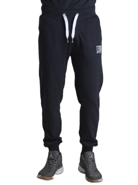 Bluza lekki z bawełna z sznurek regulacyjny na czas wolny. Czarne bluzy bez kaptura męskie LEONE 1947 APPAREL, bez wzorów, z bawełny, bez kołnierzyka, bez ramiączek. Za 105.21 zł.